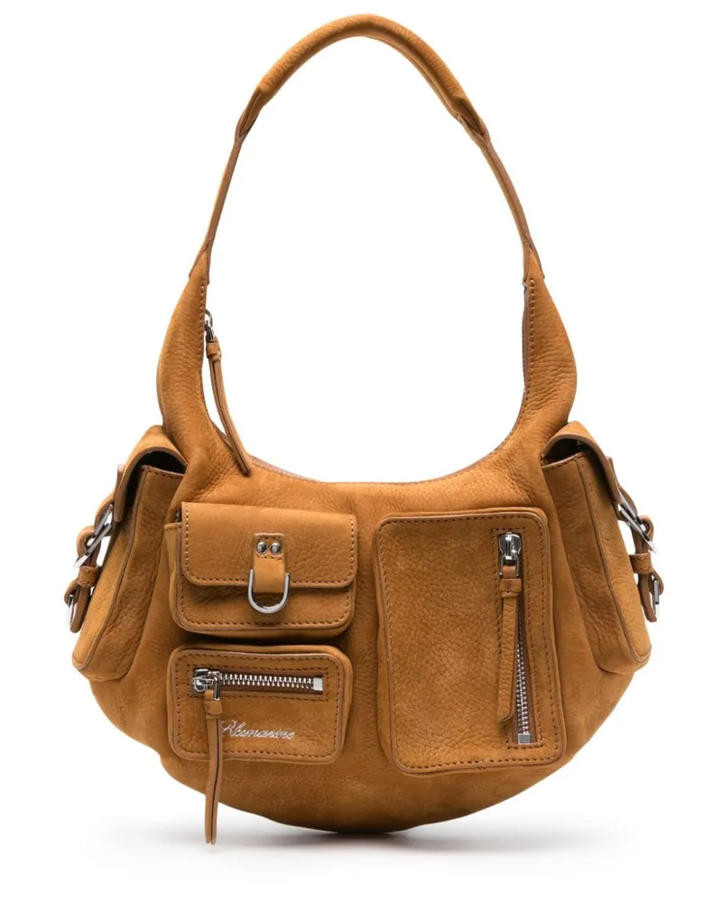 Blumarine Cargo Schultertasche Braun