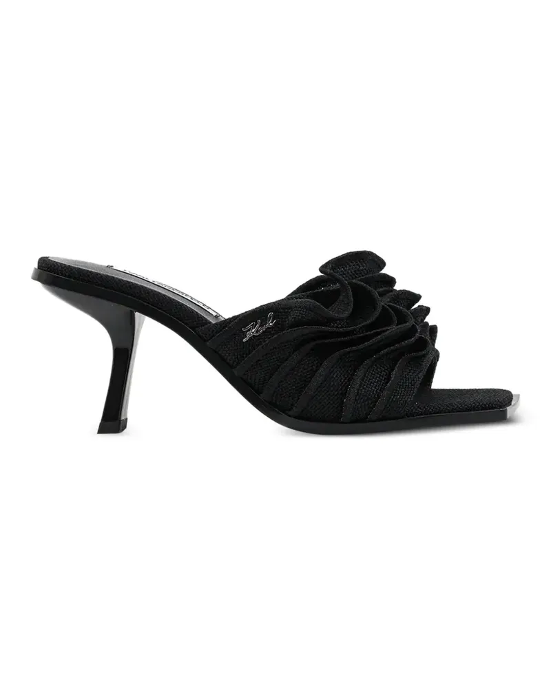 Karl Lagerfeld 60mm Karmel ruched heeled sandals - Schwarz Schwarz
