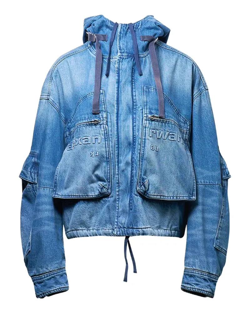 Alexander Wang hooded denim jacket - Blau Blau