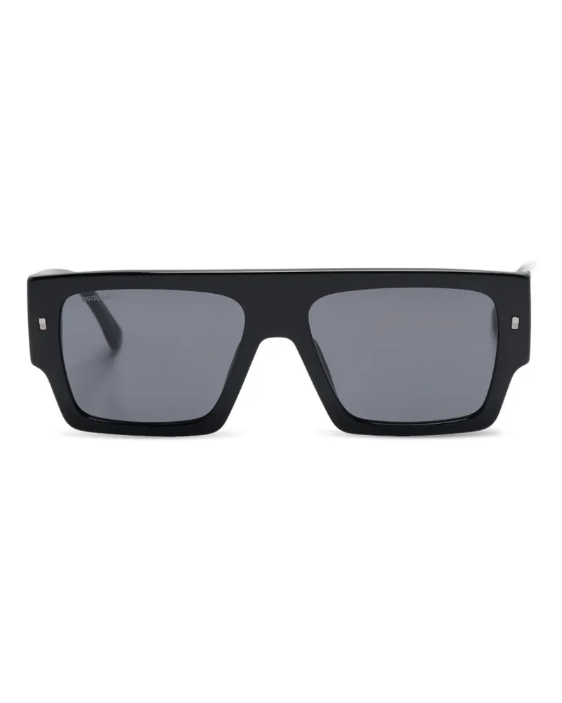 Dsquared2 Sonnenbrille mit eckigem Gestell - Schwarz Schwarz