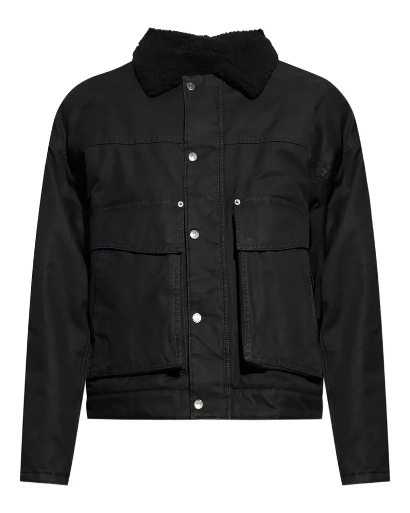 Dsquared2 Jacke mit Kragen aus Faux Fur - Schwarz Schwarz