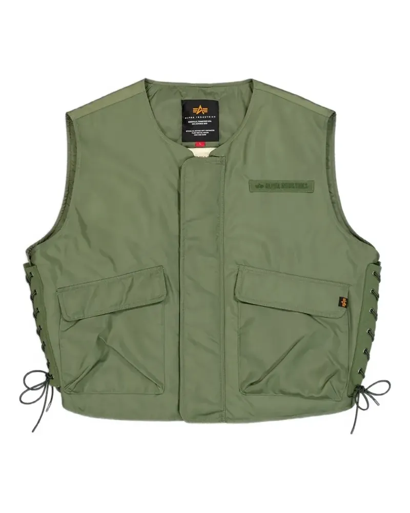 Alpha Industries Top mit Schleifenverschluss - Grün Grün