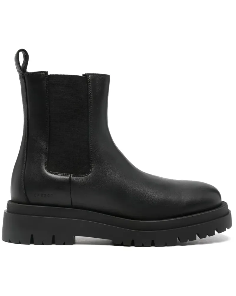 Copenhagen platform leather boots - Schwarz Schwarz
