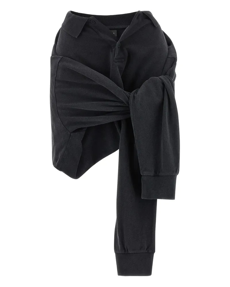 Balenciaga knotted mini polo skirt - Schwarz Schwarz