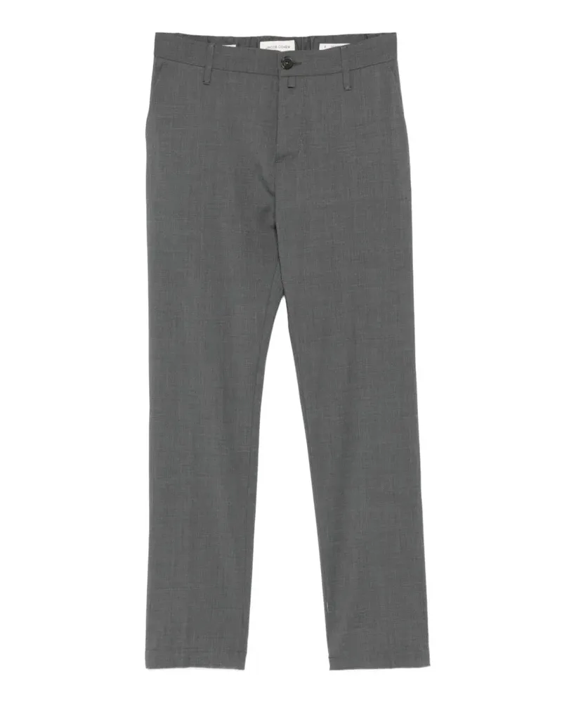 Jacob Cohën Gray wool trousers - Grau Grau