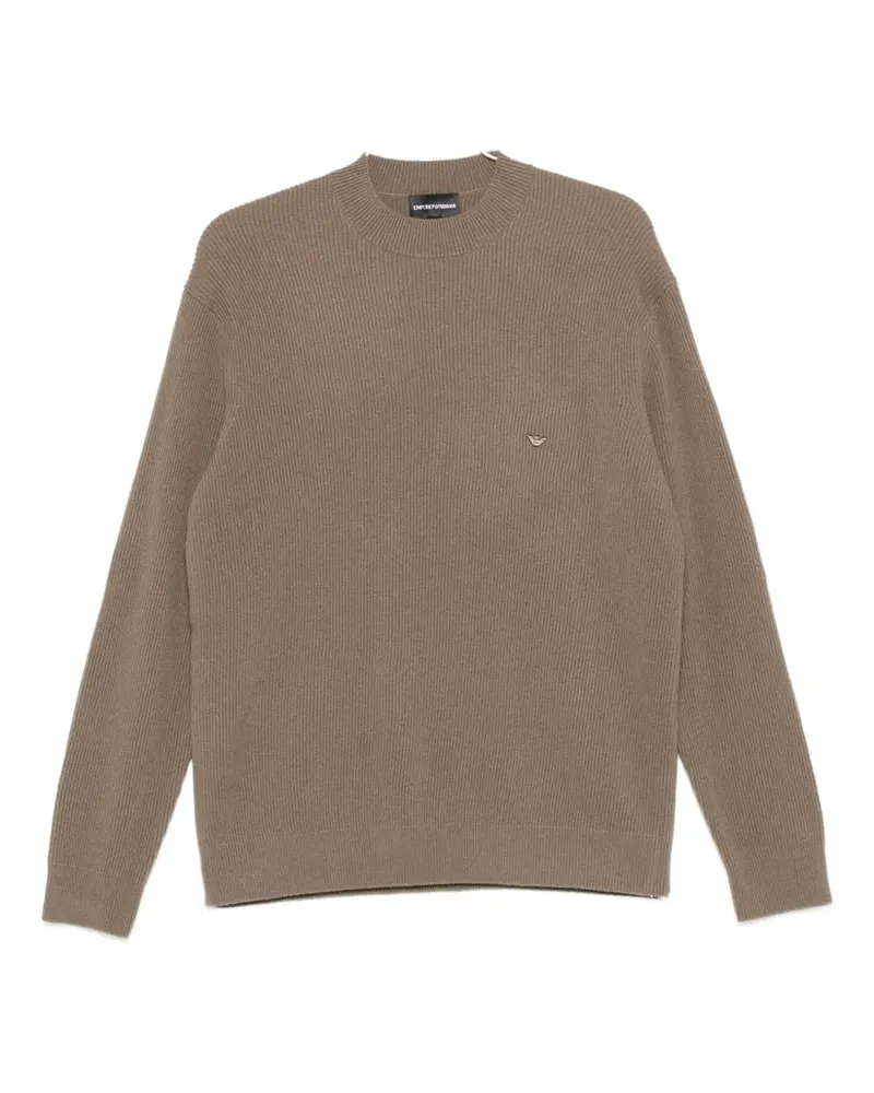 Emporio Armani Gerippter Pullover - Braun Braun