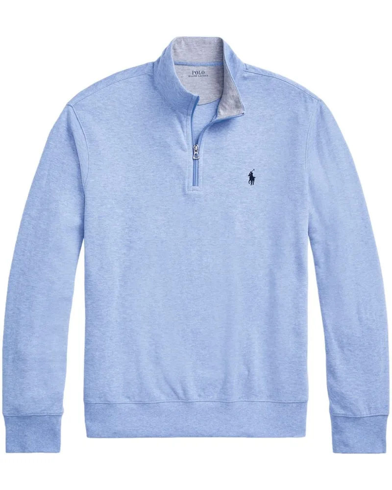 Ralph Lauren Pullover mit kurzem Reißverschluss - Blau Blau