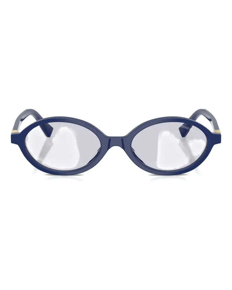 Miu Miu oval-frame sunglasses - Blau Blau