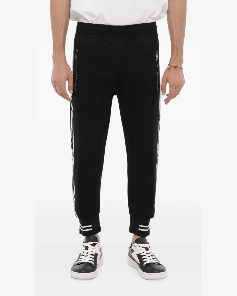 Neil Barrett Jogginghose mit Streifen - Schwarz Schwarz