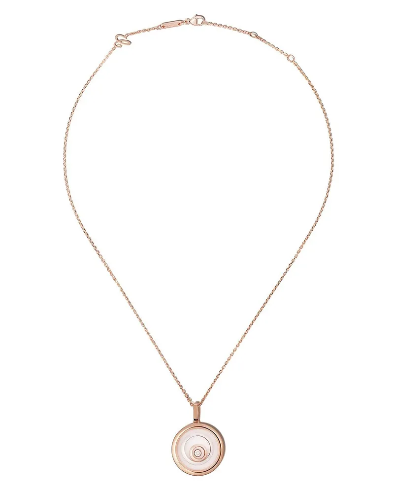 Chopard 18kt Weiß- und Rotgoldhalskette mit Diamanten - Rosa Rosa