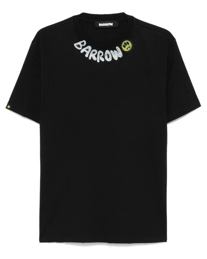 BARROW T-Shirt mit Logo-Print - Schwarz Schwarz