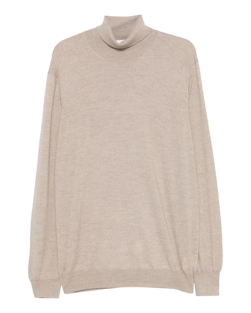 Gran Sasso roll-neck wool sweater - Nude Nude