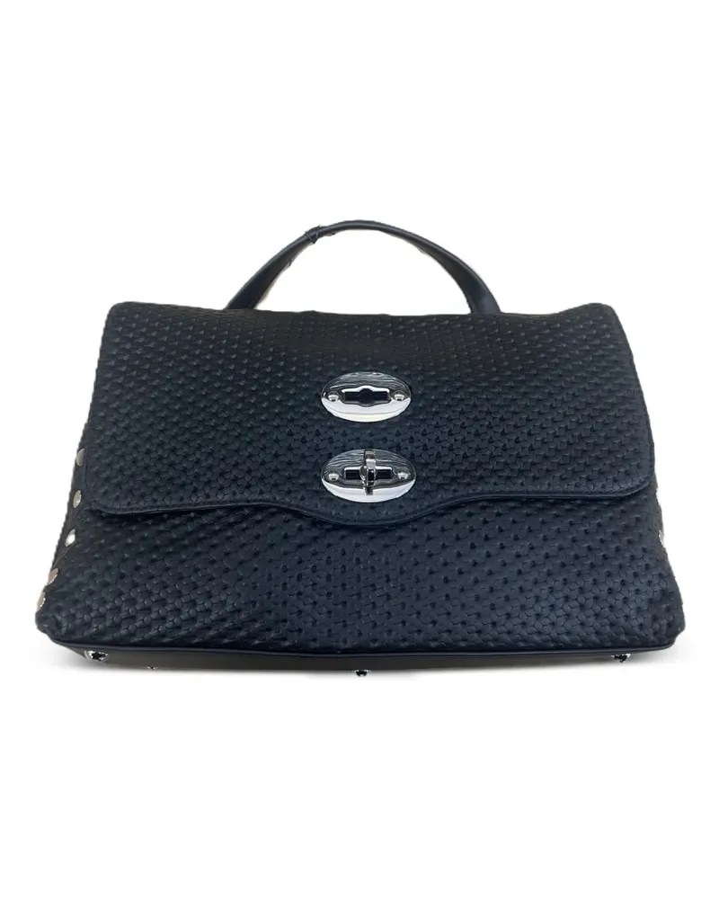 Zanellato small twist-lock tote bag - Schwarz Schwarz