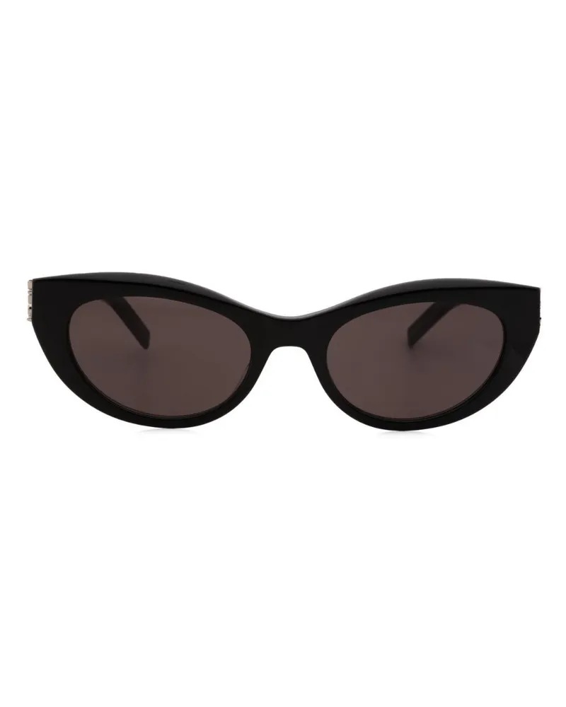 Saint Laurent Sonnenbrille mit Cat-Eye-Gestell - Schwarz Schwarz