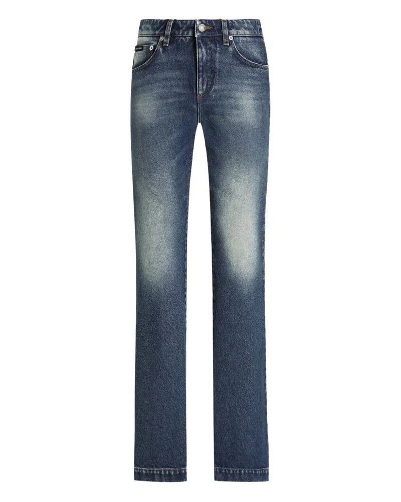 Dolce & Gabbana Ausgeblichene Jeans - Blau Blau