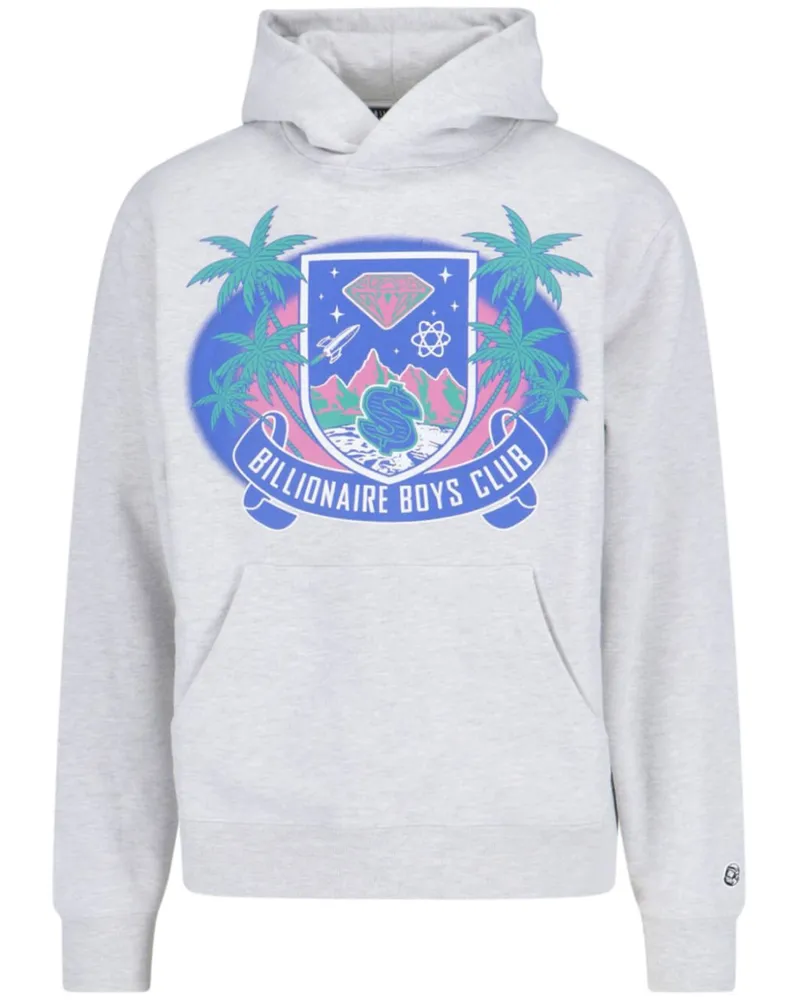 Billionaire Boys Club Tropical Crest Popover Hoodie - Grau Grau