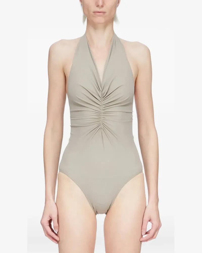 Rick Owens Rückenfreier Neckholder-Badeanzug - Nude Nude
