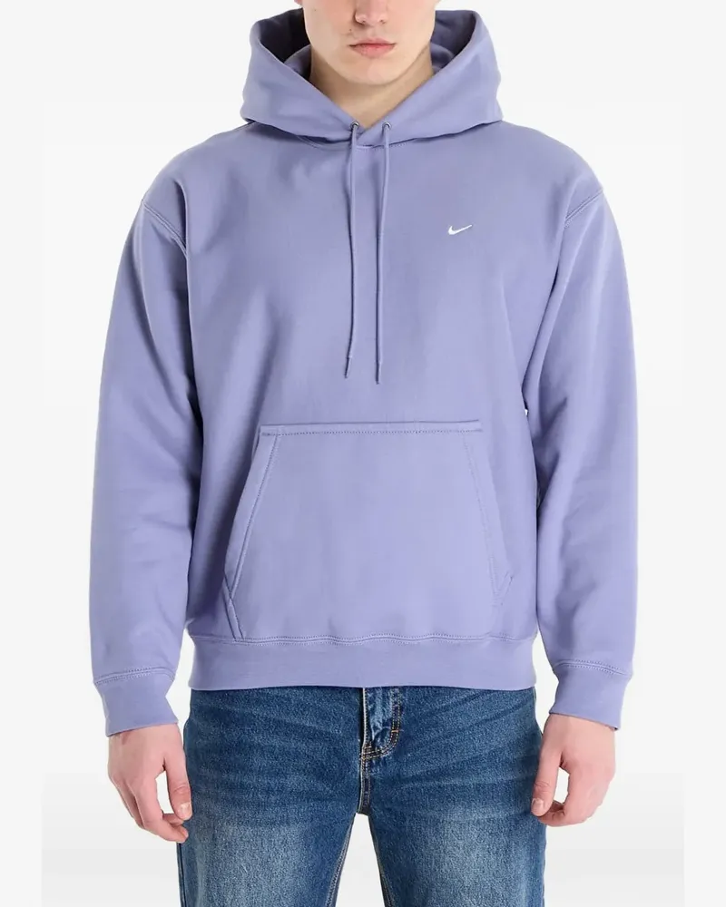 Nike logo-embroidered hoodie - Violett Violett