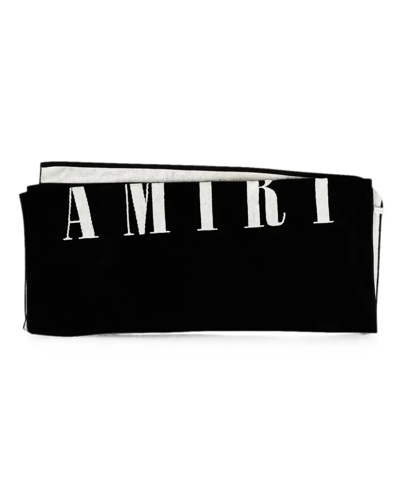 Amiri logo-print towel - Schwarz Schwarz