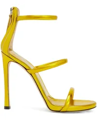 Giuseppe Zanotti Sandalen in Metallic-Optik Gelb