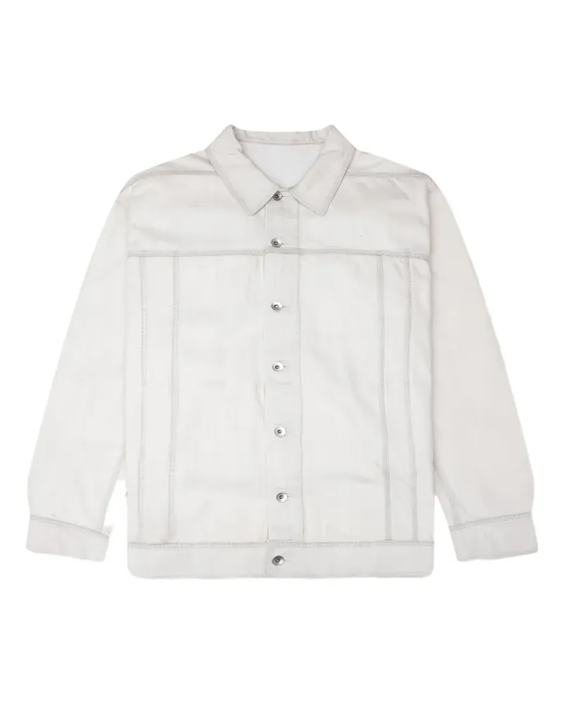 DRKSHDW by Rick Owens Jumbo Worker denim jacket - Weiß Weiß