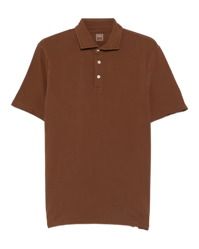 Fedeli buttoned polo shirt - Braun Braun