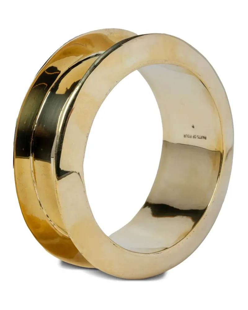 Parts Of Four Polierter Portal Armreif 30mm - Gold Gold