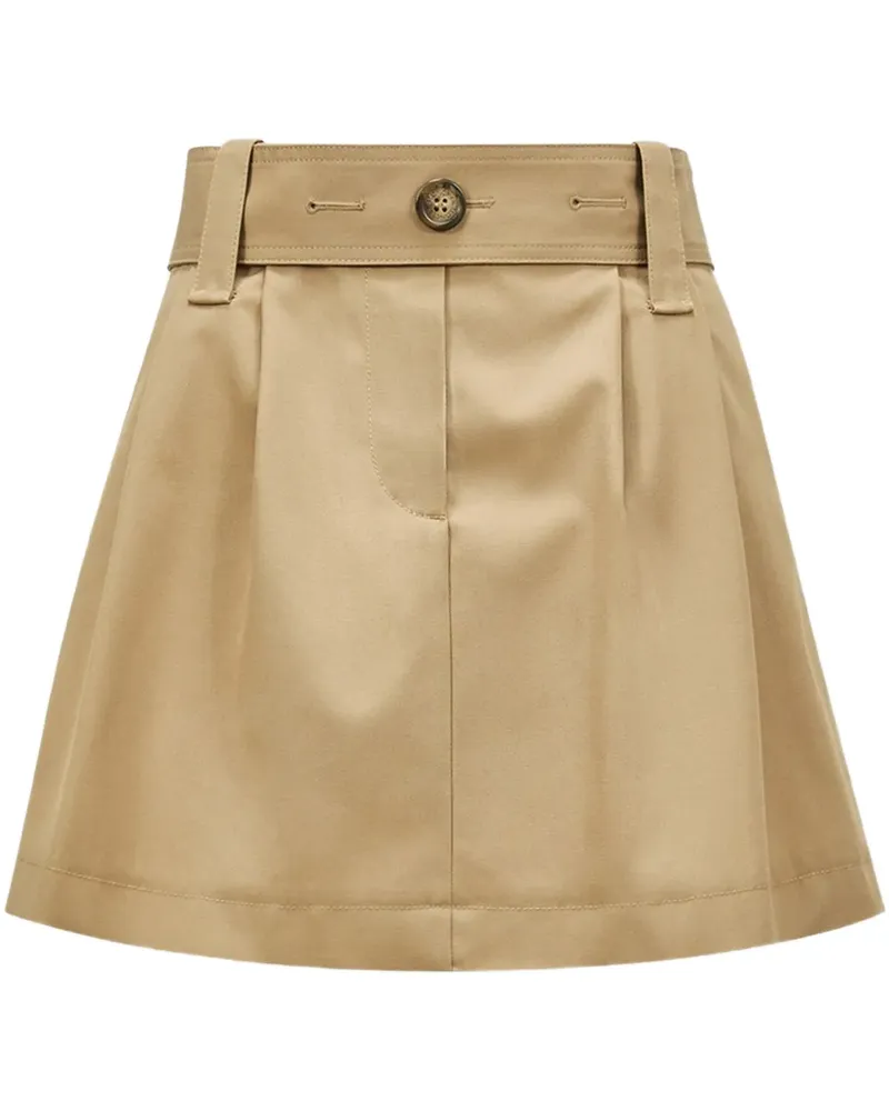 Moncler Minirock aus Gabardine - Nude Nude