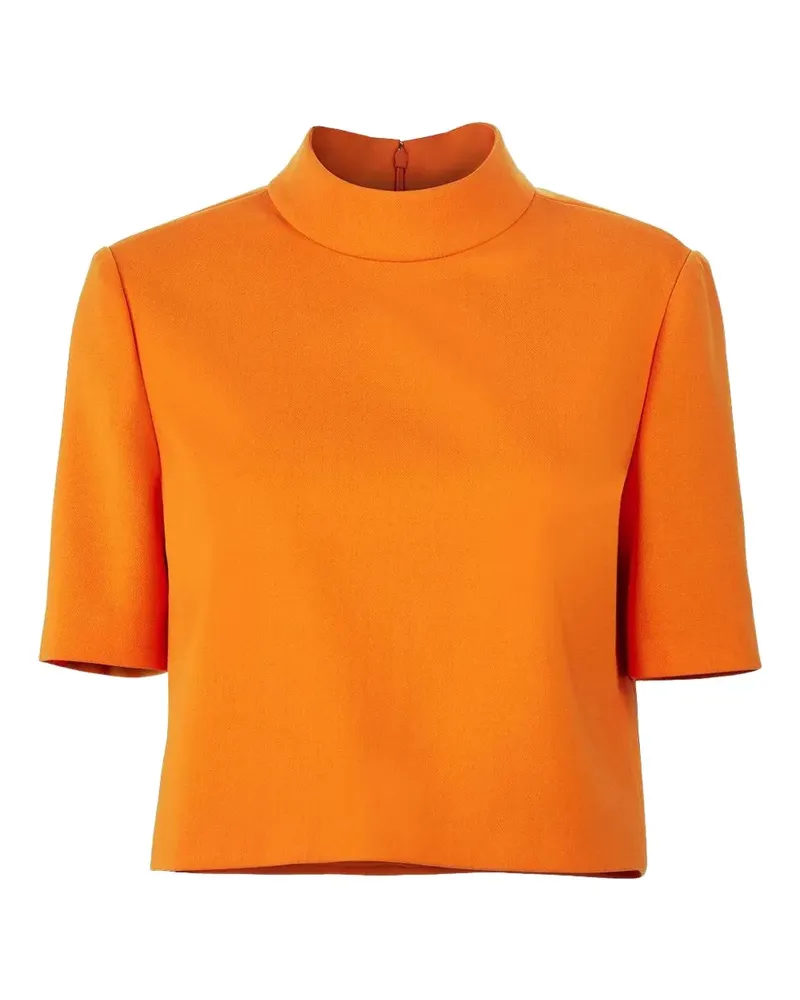 Carolina Herrera New York T-Shirt mit Stehkragen - Orange Orange