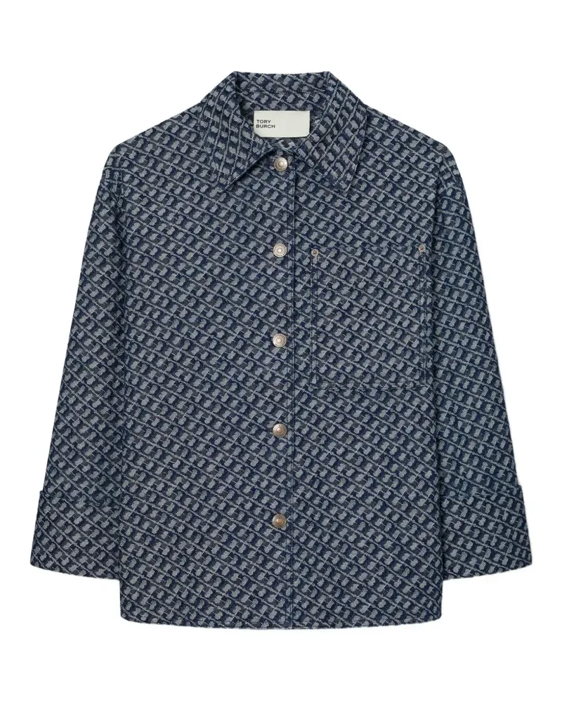 Tory Burch Jeansjacke im Stall-Look - Blau Blau