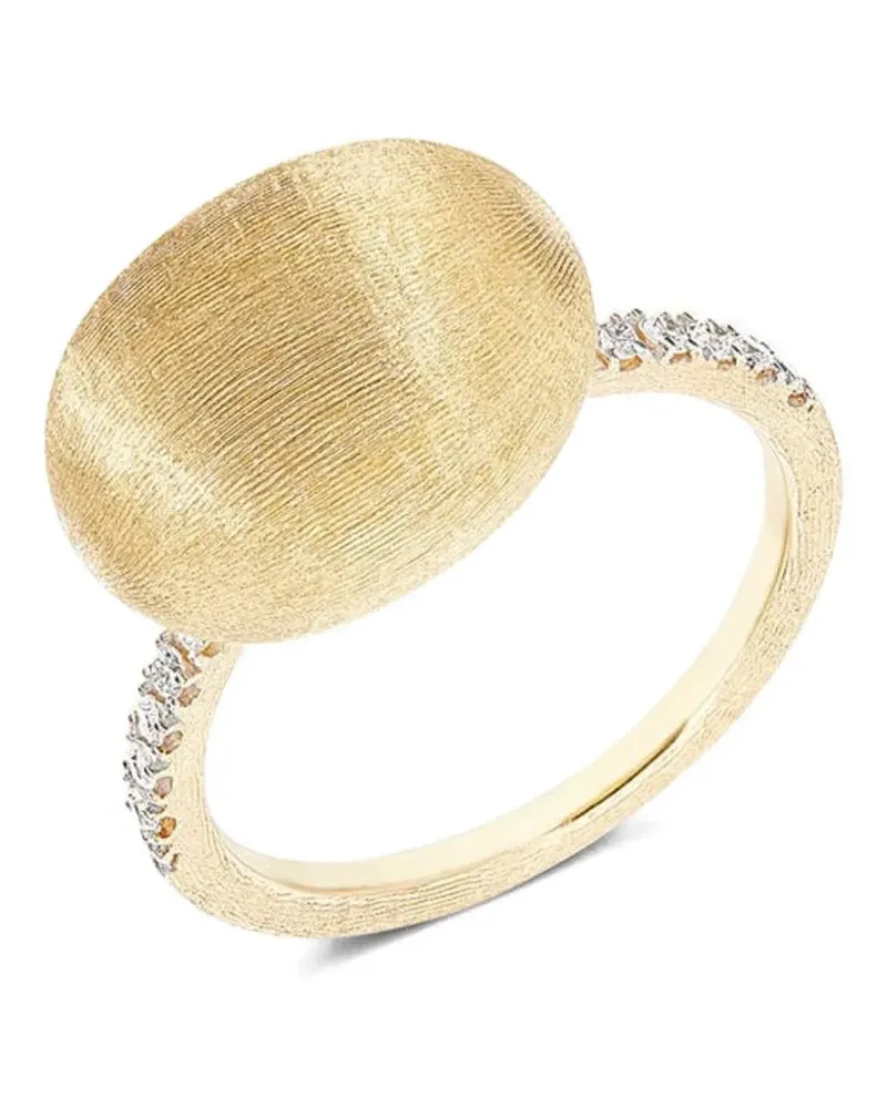 NANIS Mittelgroßer 18kt Boule Gelbgoldring mit Diamanten Gold