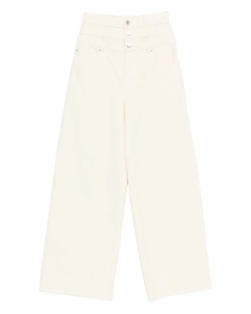 Viktor & Rolf Jeans im Layering-Look - Nude Nude