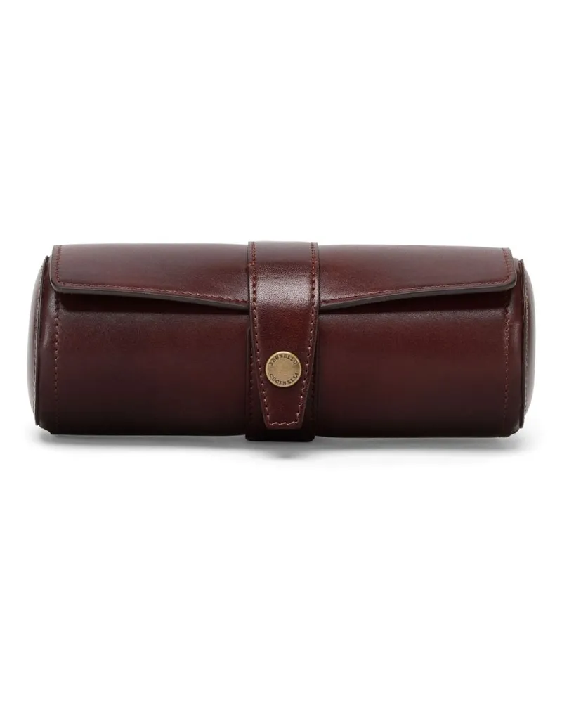 Brunello Cucinelli Uhrenetui aus Leder - Braun Braun