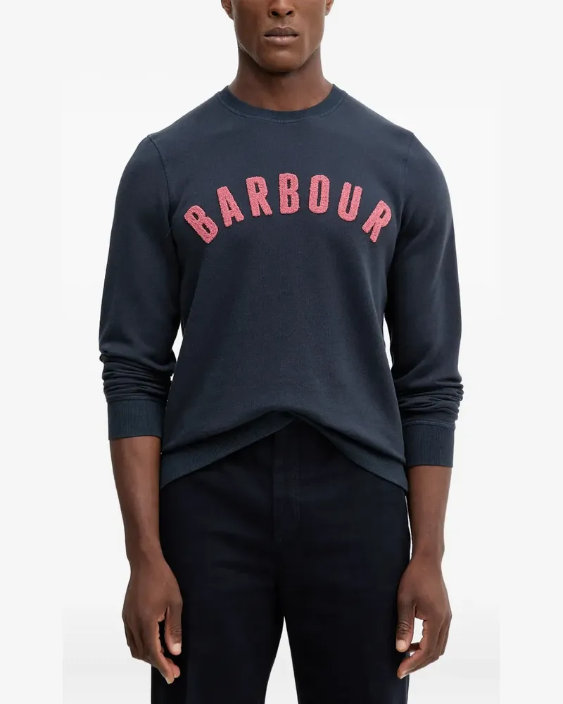 Barbour Prep Sweatshirt mit rundem Ausschnitt - Blau Blau