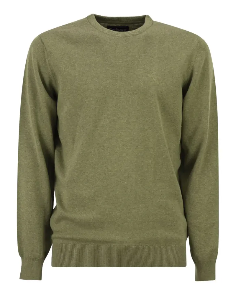 Barbour Pullover mit rundem Ausschnitt - Grün Grün