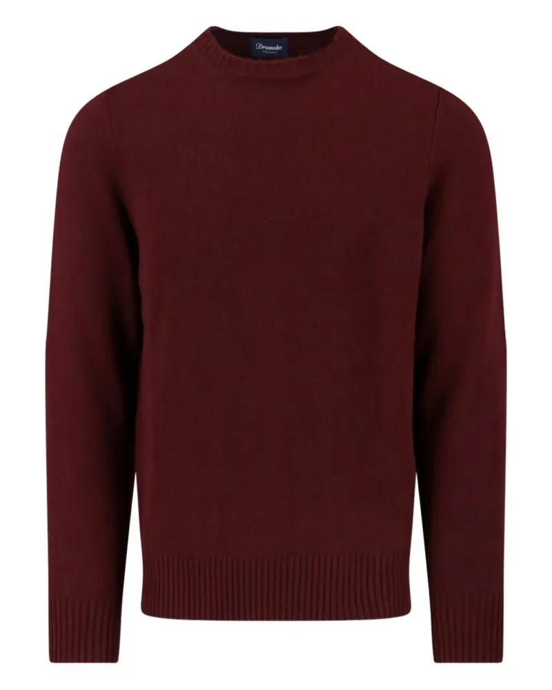 Drumohr  Kaschmirpullover mit rundem Ausschnitt - Rot Rot