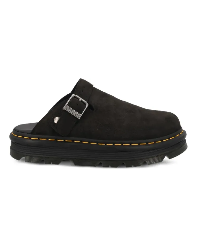 Dr.Martens buckled suede mules - Schwarz Schwarz
