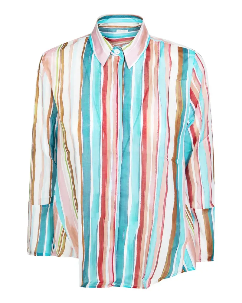 Robert Friedman striped shirt - Weiß Weiß