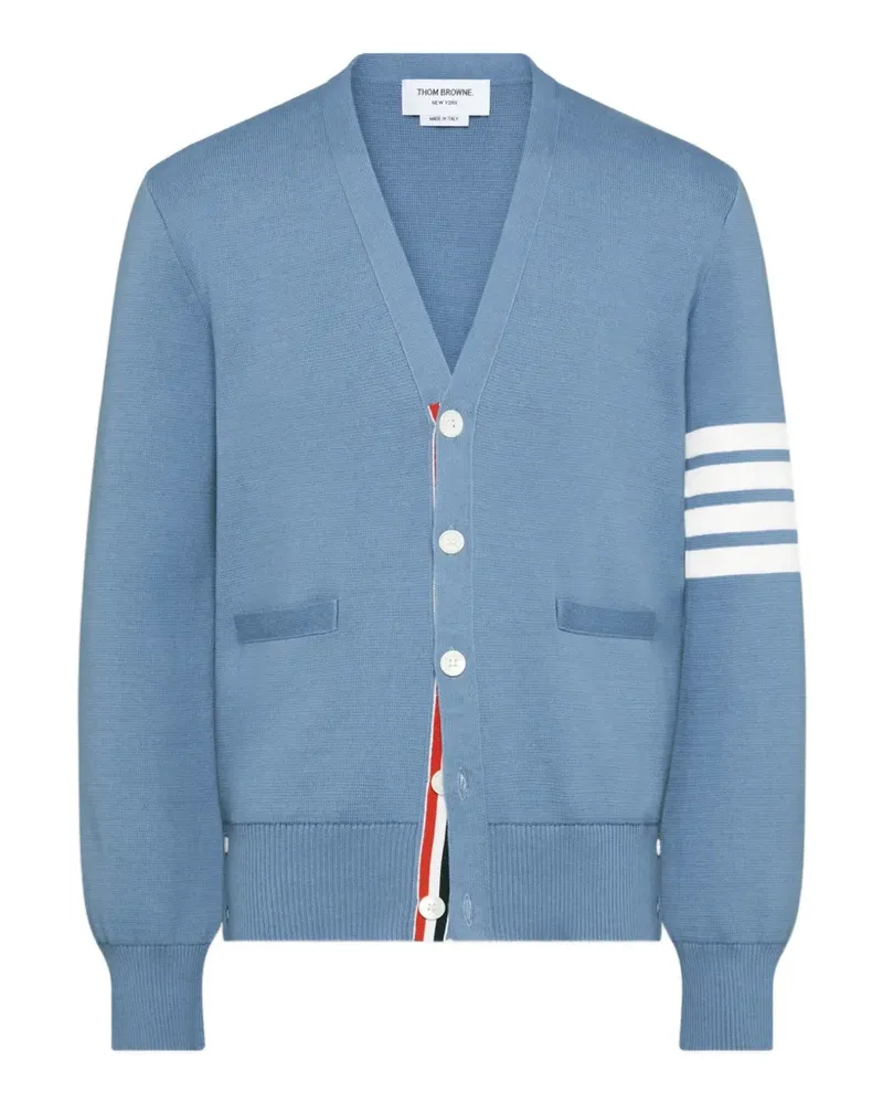 Thom Browne Cardigan mit V-Ausschnitt - Blau Blau
