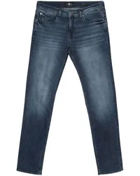 7 for all mankind Halbhohe Slim-Fit-Jeans Blau