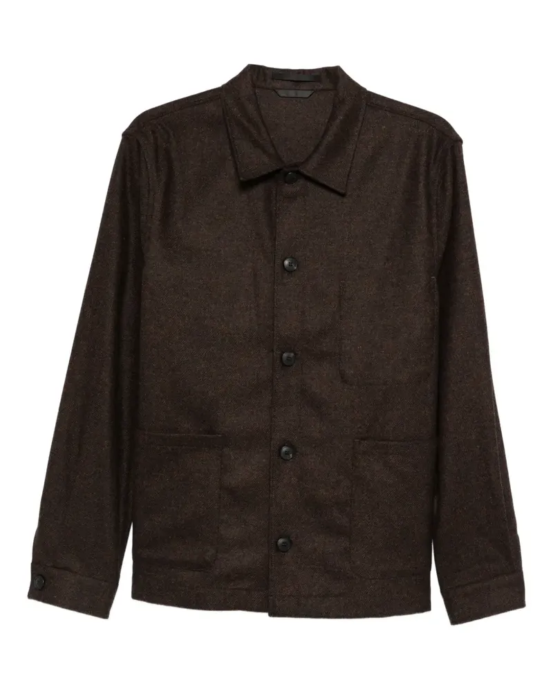 Sunspel Geknöpfte Jacke - Braun Braun