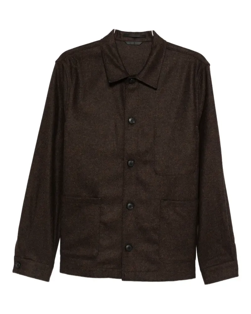 Sunspel buttoned wool jacket - Braun Braun