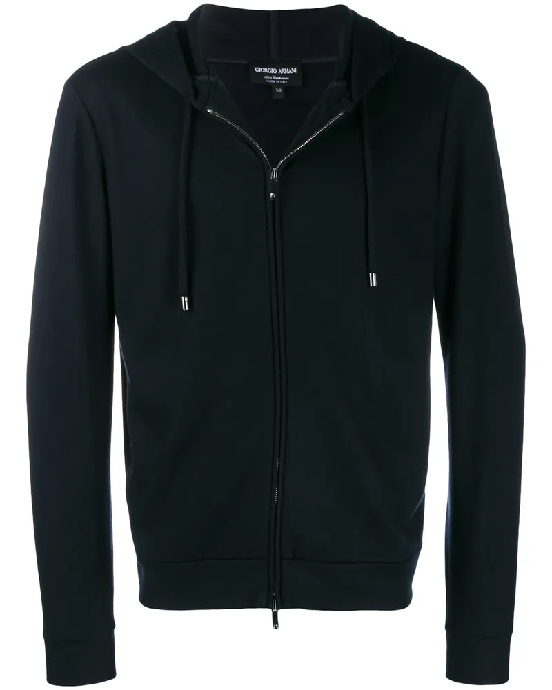 Giorgio Armani Leichte Jacke mit Reißverschluss - Blau Blau