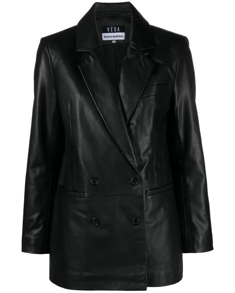 Reformation Veda Dalia Blazer - Schwarz Schwarz