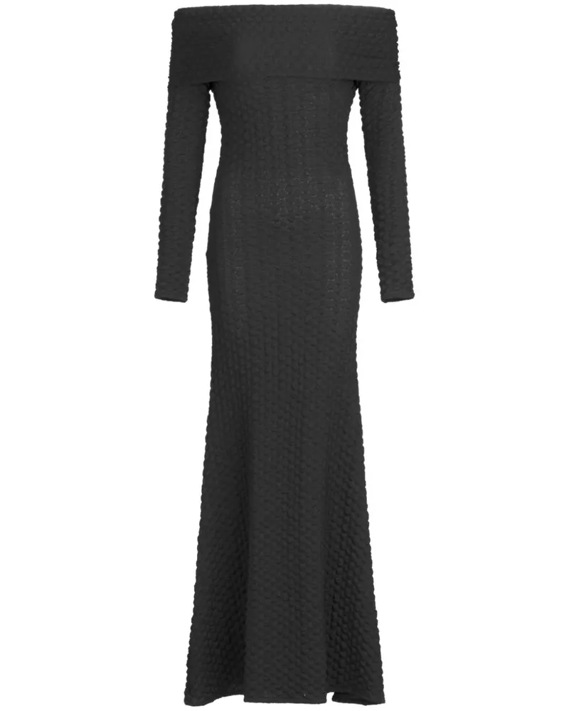 Silvia Tcherassi Ozara Maxikleid - Schwarz Schwarz