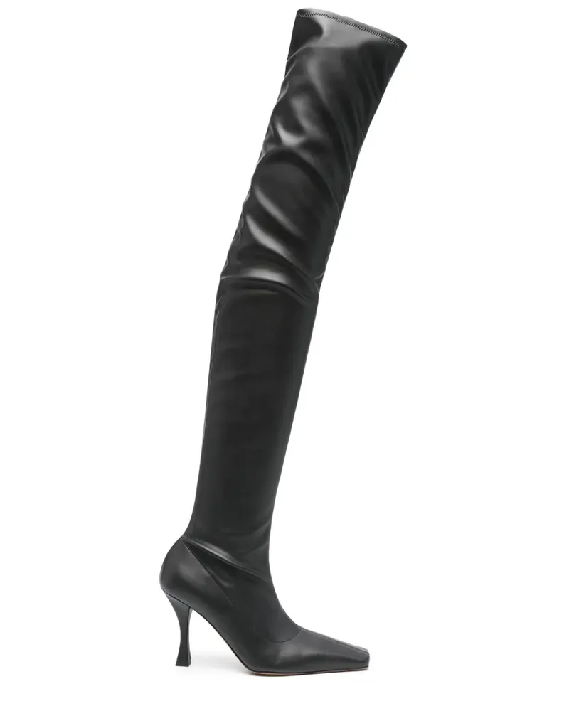 Proenza Schouler Kniehohe Trap Stiefel 95mm - Schwarz Schwarz