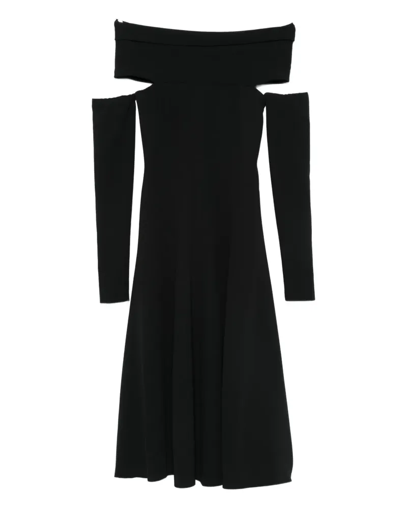 Alberta Ferretti Minikleid mit Cut-Out - Schwarz Schwarz