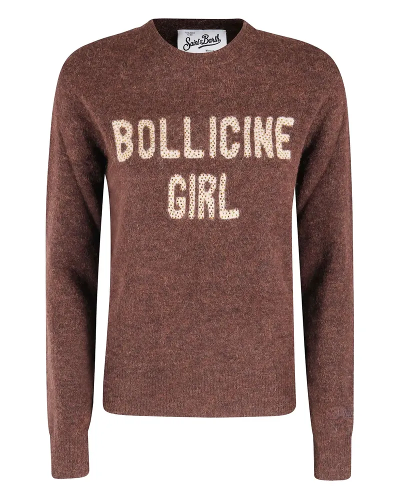 MC2 Saint Barth strass-embellishment sweater - Braun Braun