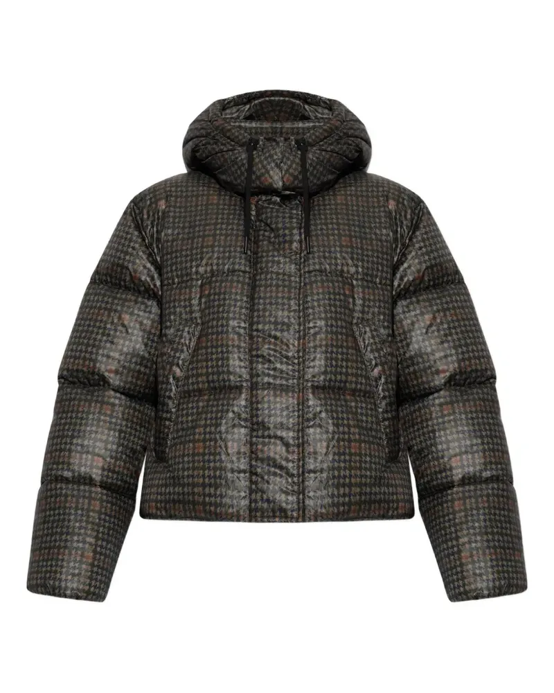 MUNTHE Vuba houndstooth-patterned jacket - Braun Braun