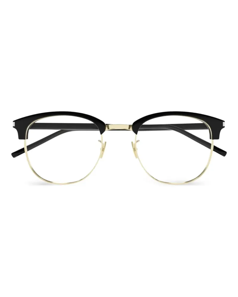Saint Laurent Brille mit Logo-Gravur - Schwarz Schwarz